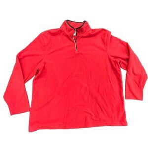 Vintage Red Starter 1/4 Zip Pullover Fleece Jacket Sweater Mens XL